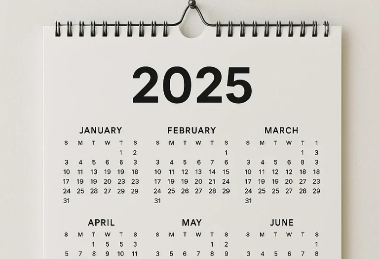 Calendario perpetuo anual en Excel listo para imprimir y reutilizar cualquier año