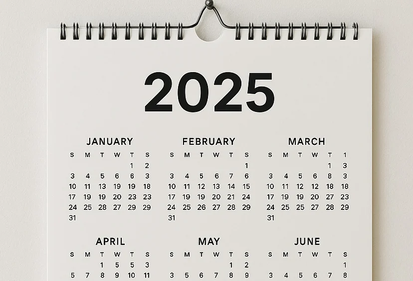 Calendario perpetuo anual en Excel listo para imprimir y reutilizar cualquier año