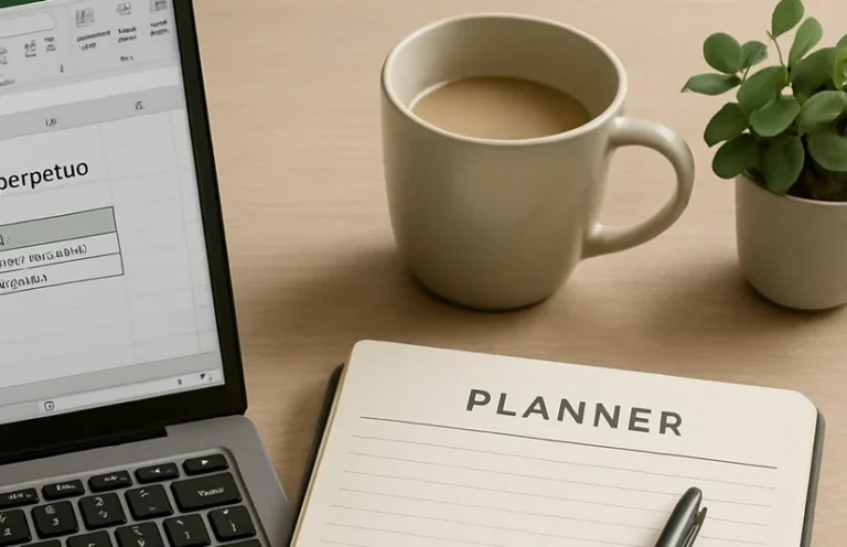 Miniagenda con calendario perpetuo en Excel interactivo para gestionar eventos por día