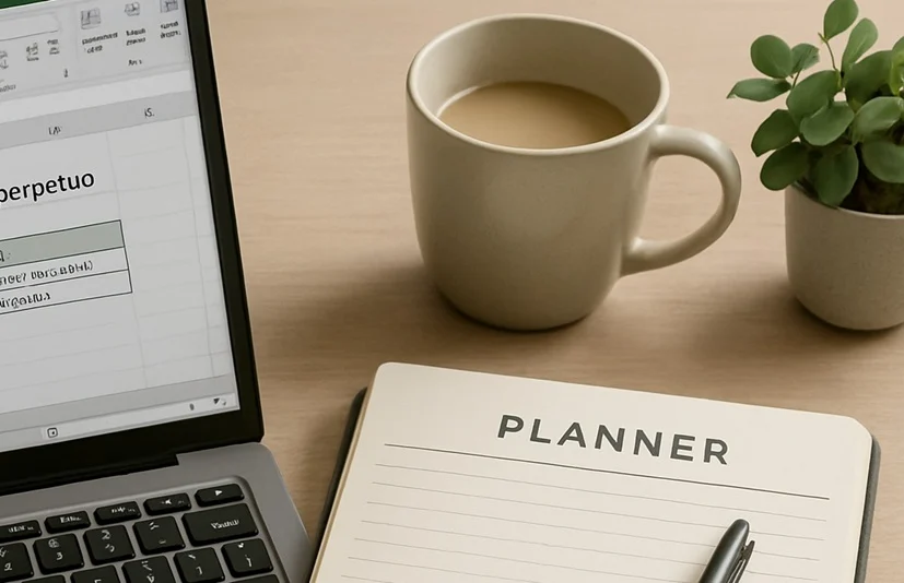 Miniagenda con calendario perpetuo en Excel interactivo para gestionar eventos por día